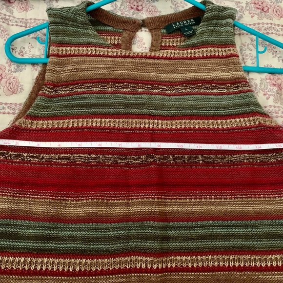 Ralph Lauren Knit tank top Cotton Linen women’s L cool summer sleeveless - Picture 9 of 12